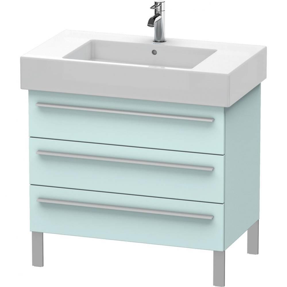 Duravit X-Large Floor Standing Vanity Unit  Light Blue Matte