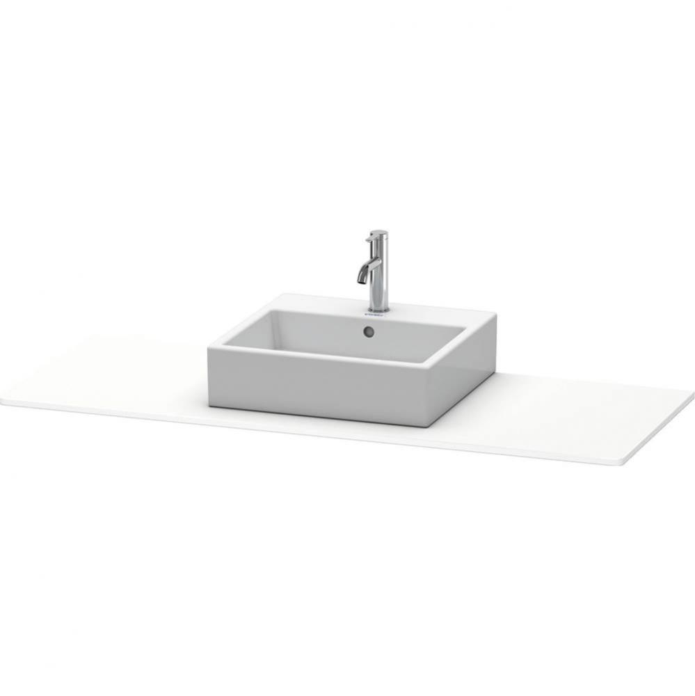 Duravit XSquare Console with One Sink Cut-Out White