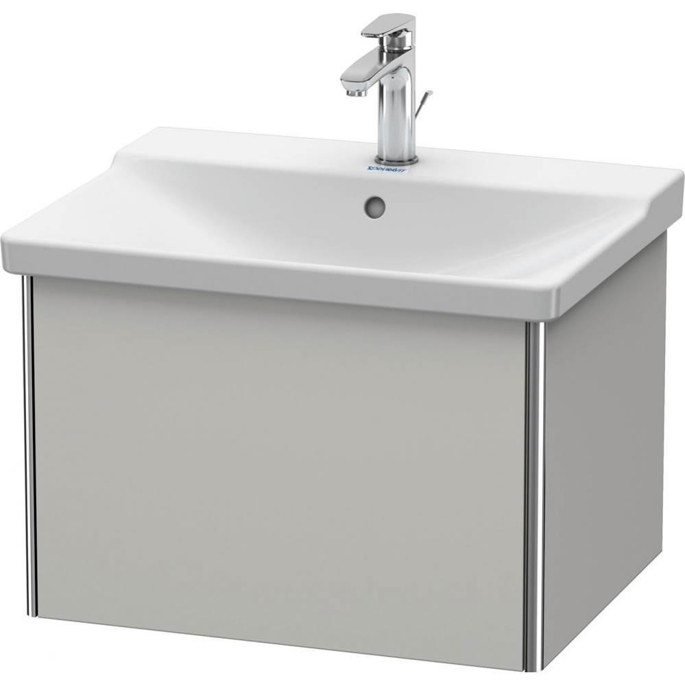 Duravit XSquare Vanity Unit Wall-Mounted  Concrete Gray Matte