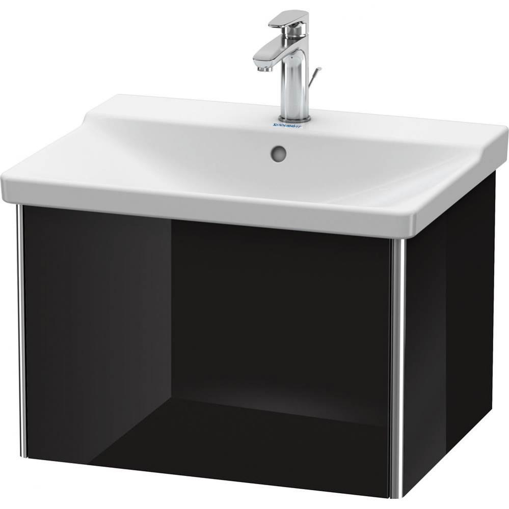 Duravit XSquare Vanity Unit Wall-Mounted  Black High Gloss