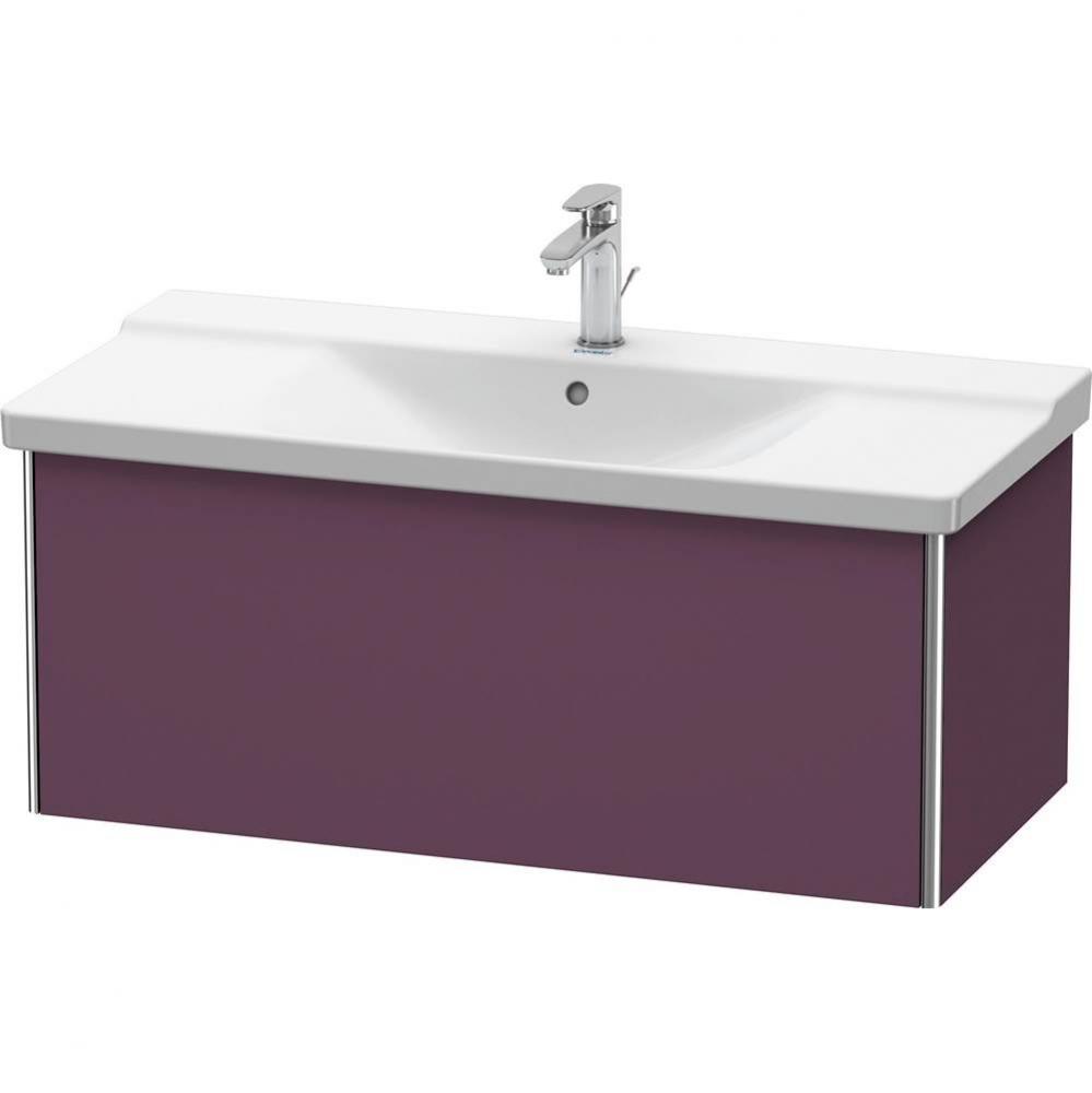 Duravit XSquare Vanity Unit Wall-Mounted  Aubergine Satin Matte