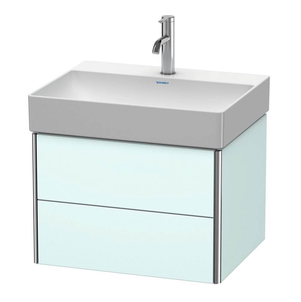 Duravit XSquare Vanity Unit Wall-Mounted  Light Blue Matte