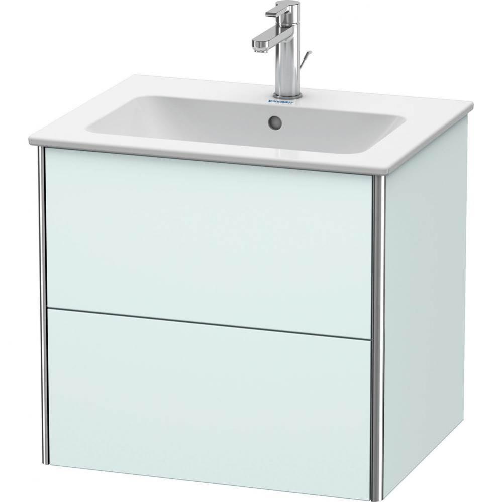 Duravit XSquare Vanity Unit Wall-Mounted  Light Blue Matte