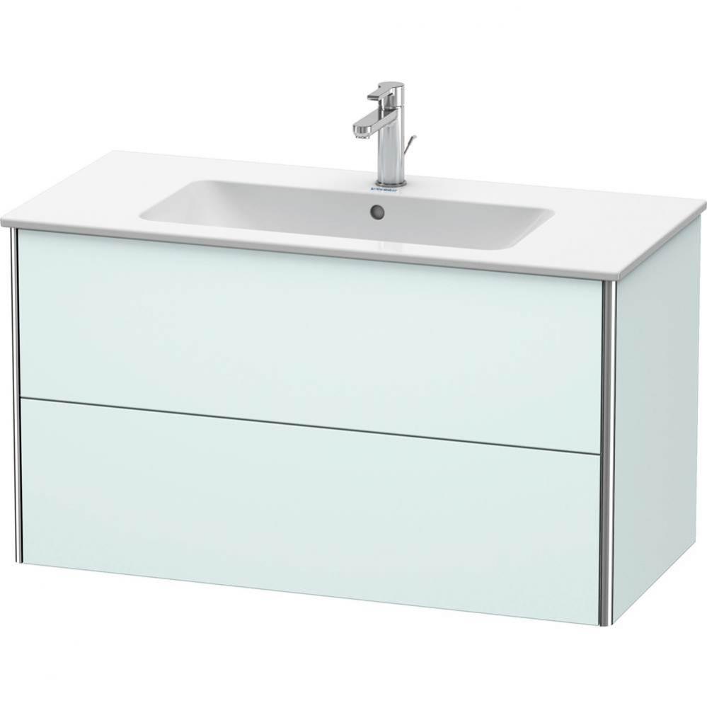 Duravit XSquare Vanity Unit Wall-Mounted  Light Blue Matte