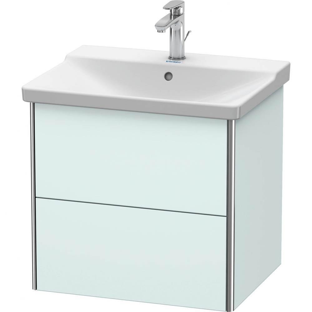 Duravit XSquare Vanity Unit Wall-Mounted  Light Blue Matte