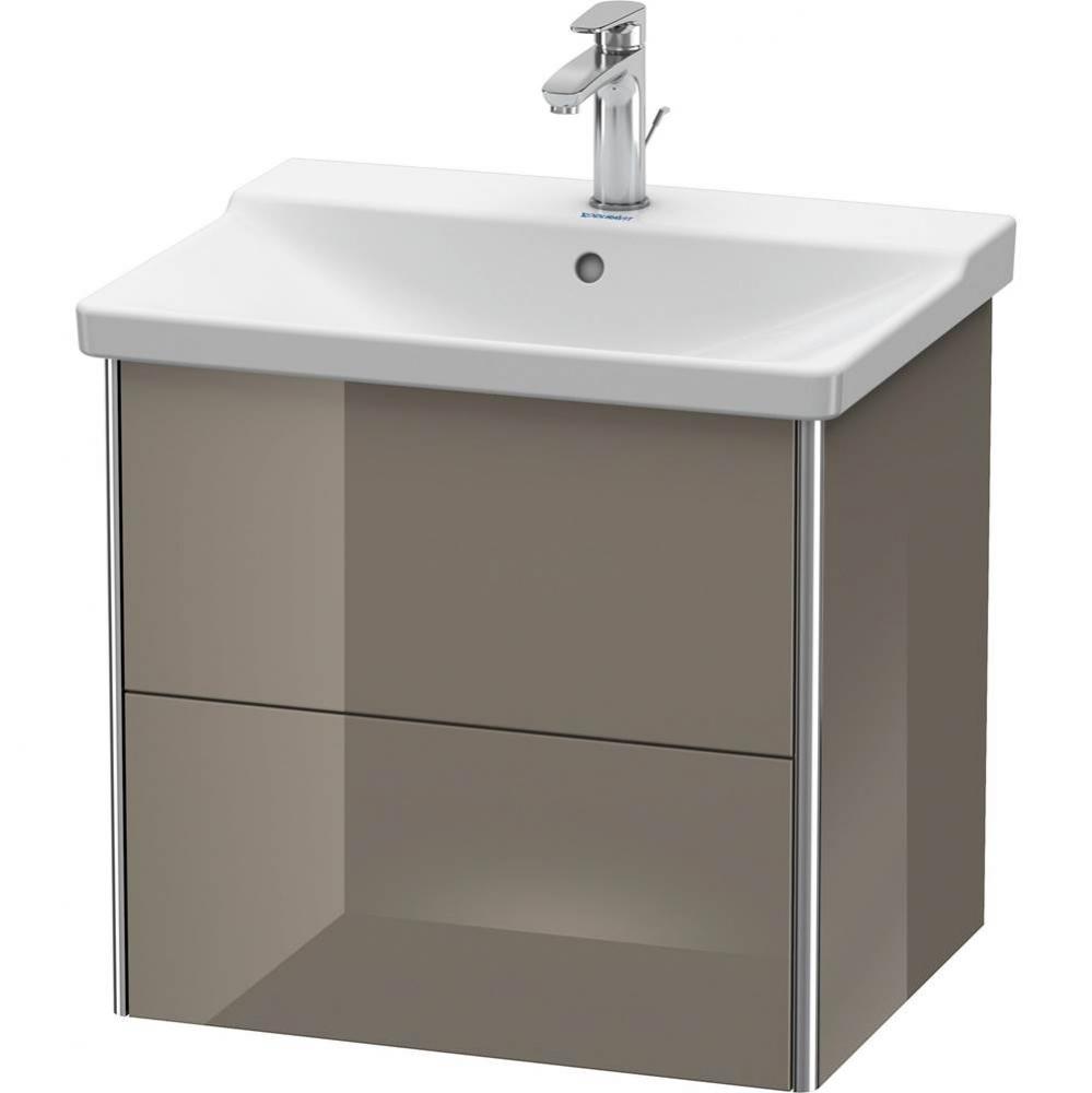 Duravit XSquare Vanity Unit Wall-Mounted  Flannel Gray High Gloss