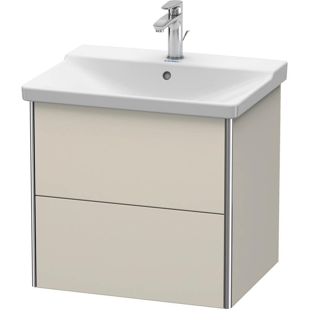 Duravit XSquare Vanity Unit Wall-Mounted  Taupe Matte