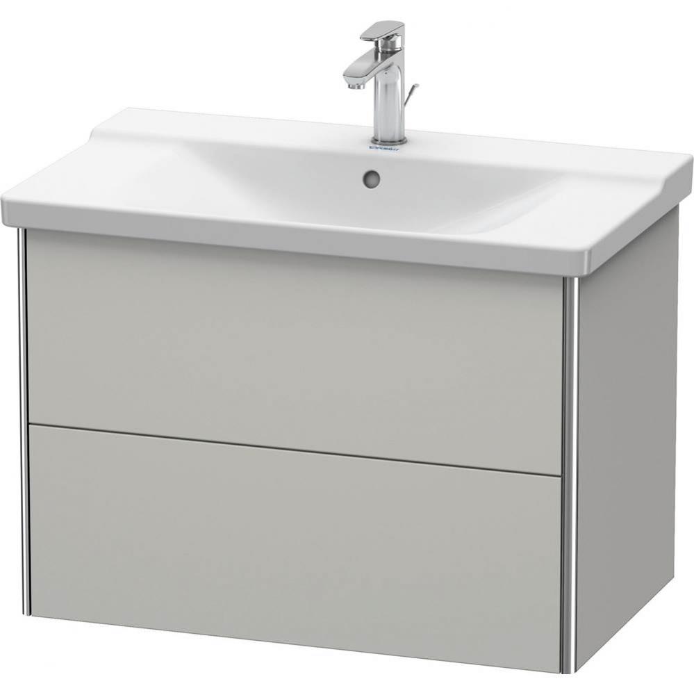 Duravit XSquare Vanity Unit Wall-Mounted  Concrete Gray Matte