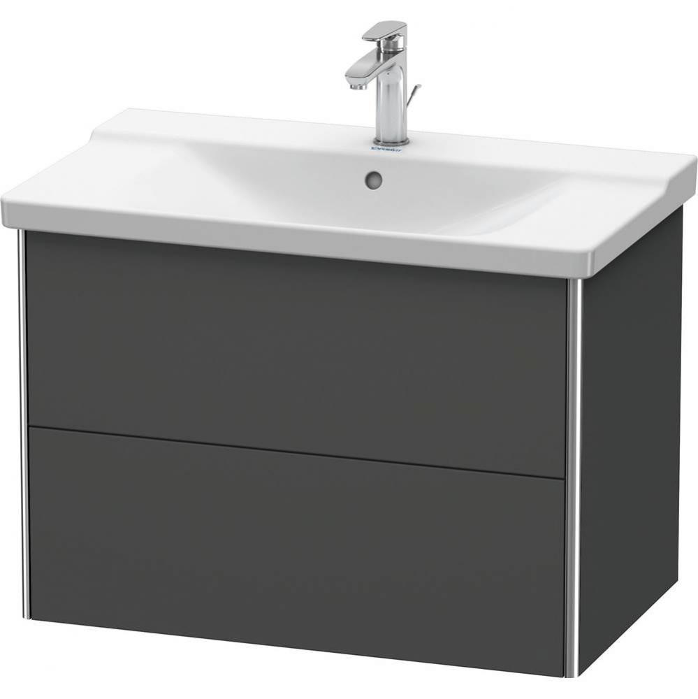 Duravit XSquare Vanity Unit Wall-Mounted  Graphite Matte