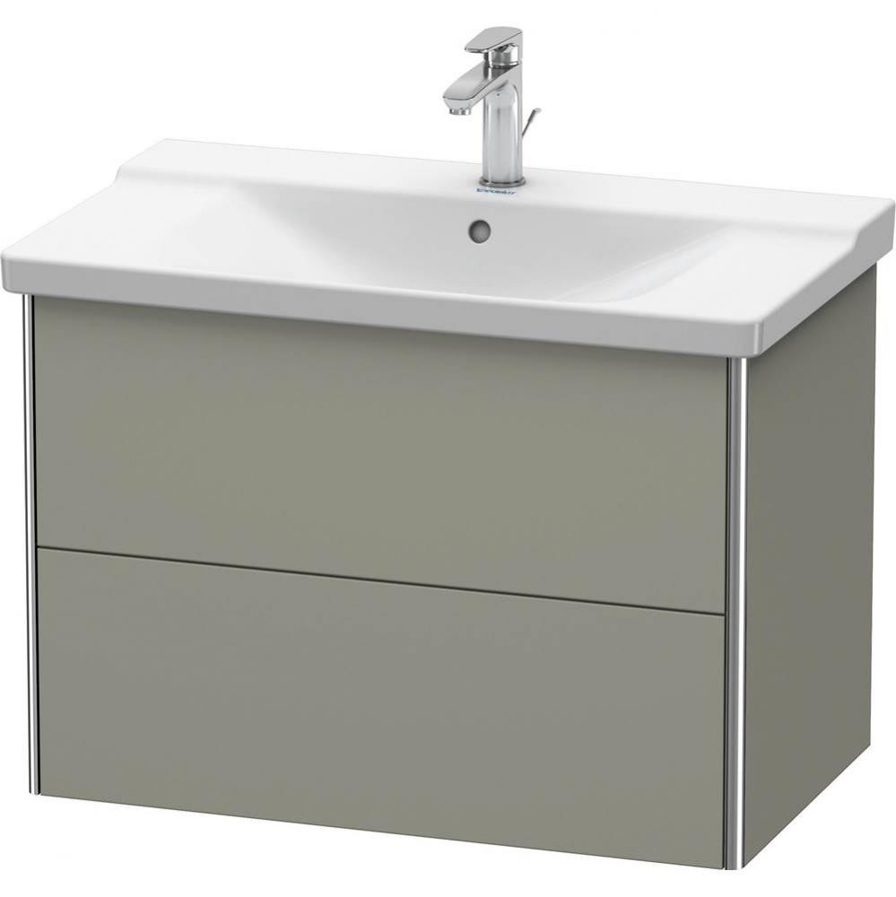 Duravit XSquare Vanity Unit Wall-Mounted  Stone Gray Satin Matte