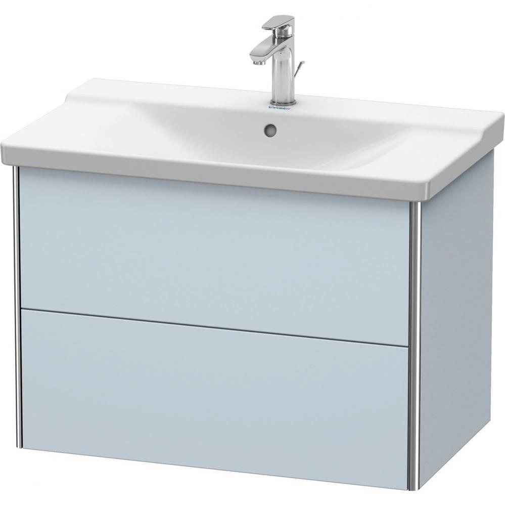 Duravit XSquare Vanity Unit Wall-Mounted  Light Blue Satin Matte