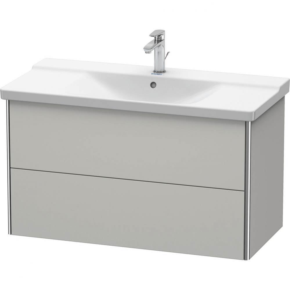 Duravit XSquare Vanity Unit Wall-Mounted  Concrete Gray Matte