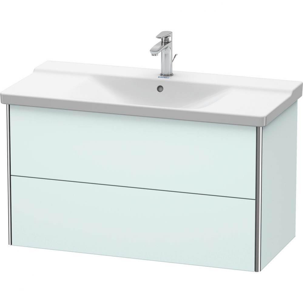 Duravit XSquare Vanity Unit Wall-Mounted  Light Blue Matte