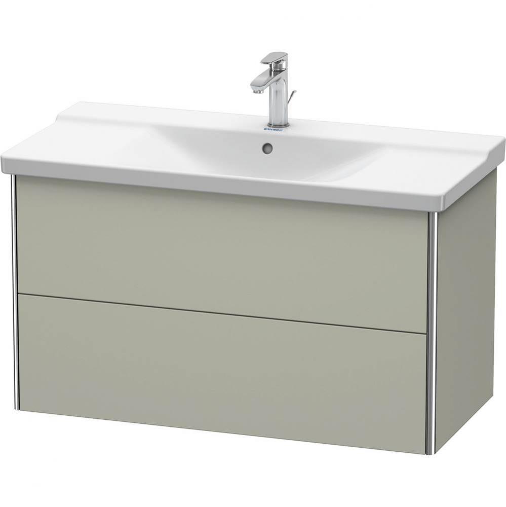 Duravit XSquare Vanity Unit Wall-Mounted  Taupe Satin Matte