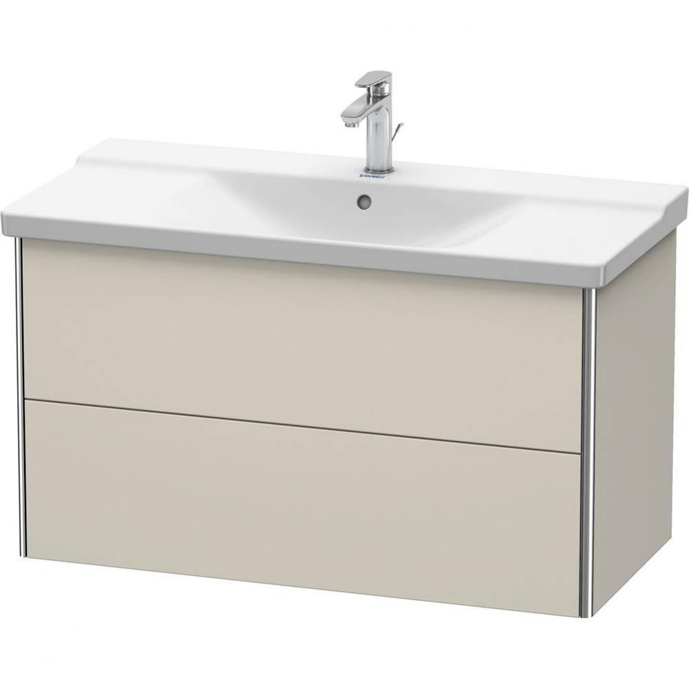 Duravit XSquare Vanity Unit Wall-Mounted  Taupe Matte