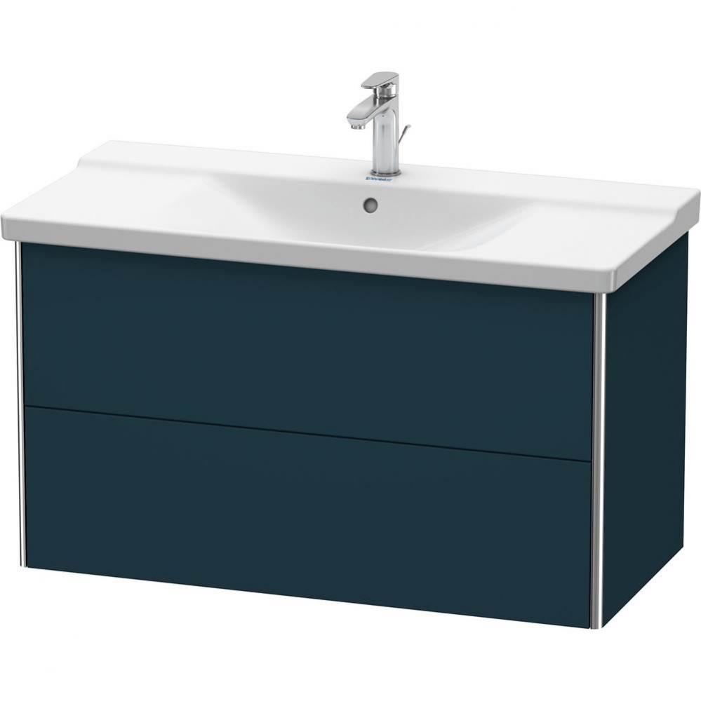 Duravit XSquare Vanity Unit Wall-Mounted  Night Blue Satin Matte