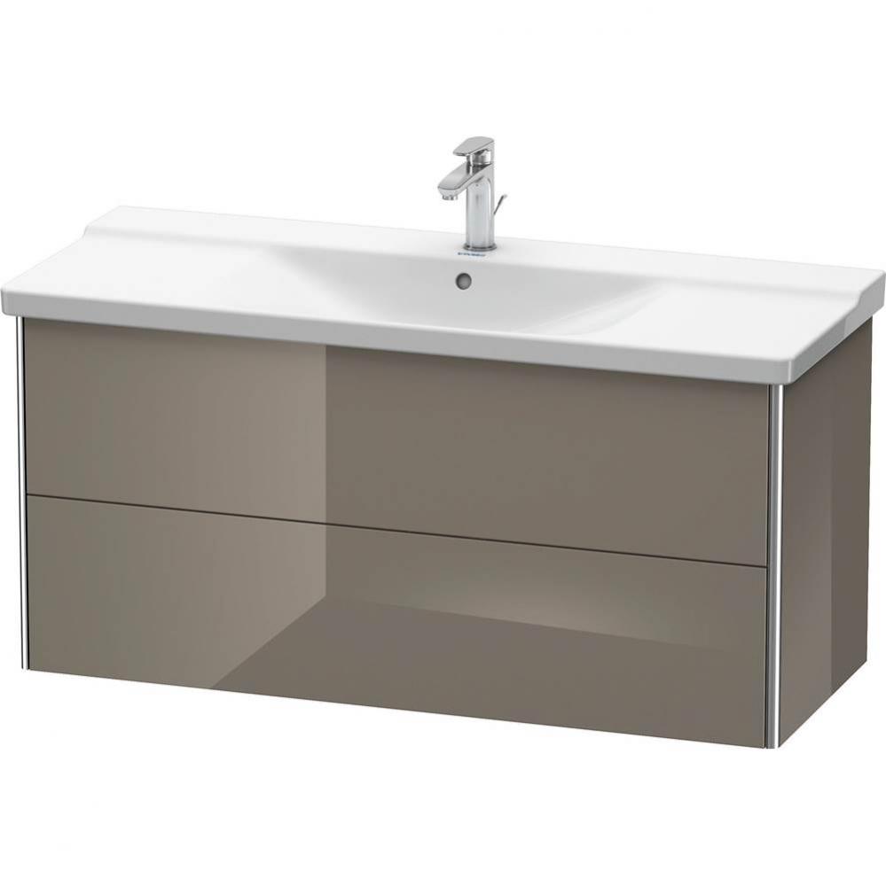 Duravit XSquare Vanity Unit Wall-Mounted  Flannel Gray High Gloss