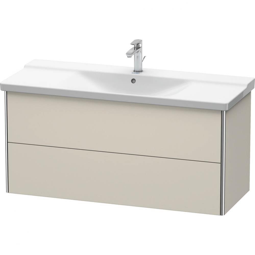 Duravit XSquare Vanity Unit Wall-Mounted  Taupe Matte