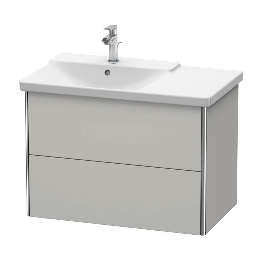 Duravit XSquare Vanity Unit Wall-Mounted  Concrete Gray Matte