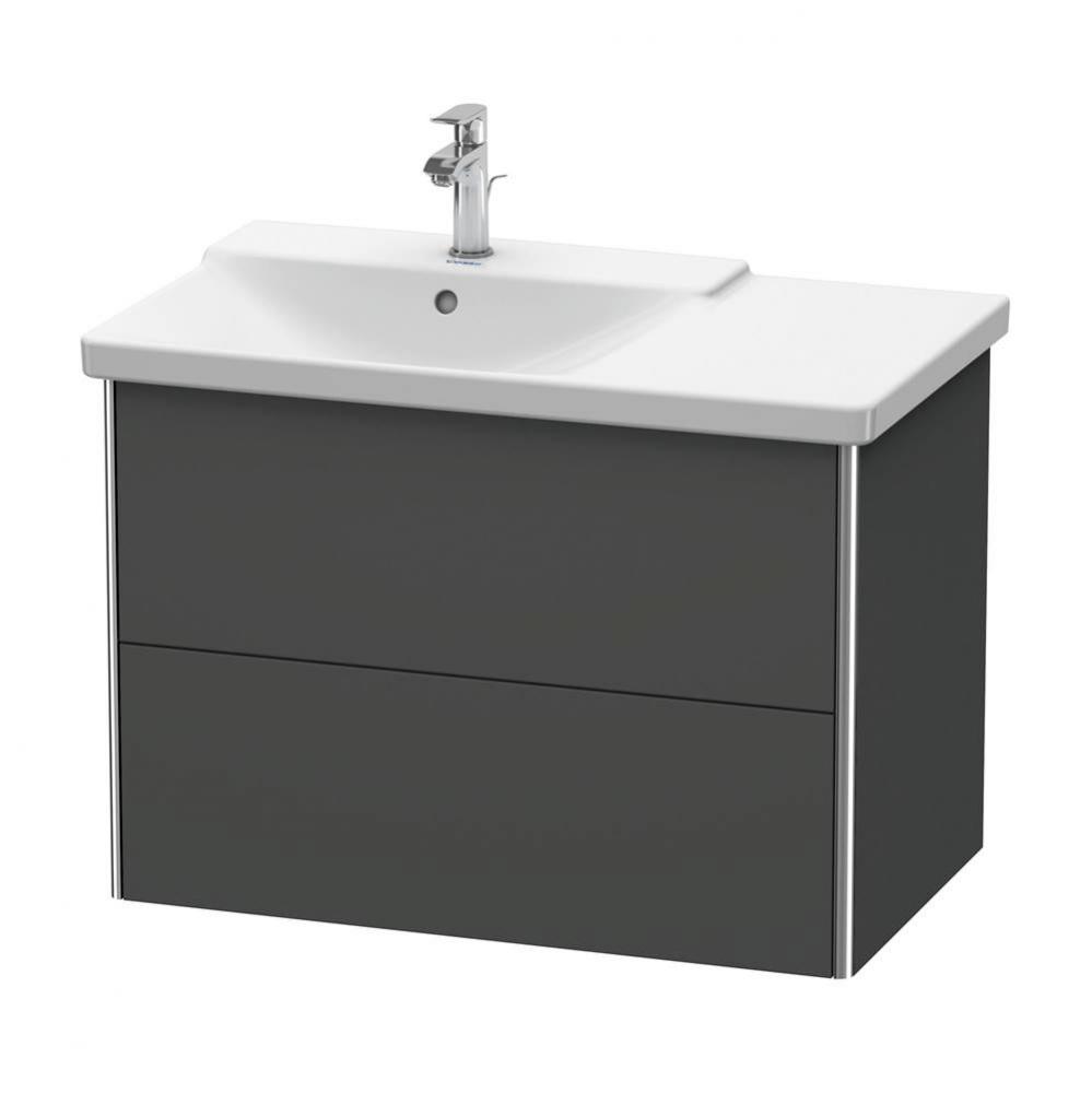 Duravit XSquare Vanity Unit Wall-Mounted  Graphite Matte