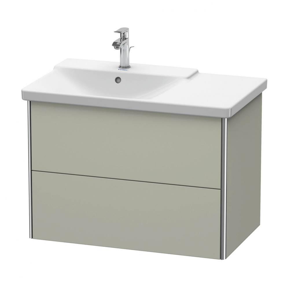 Duravit XSquare Vanity Unit Wall-Mounted  Taupe Satin Matte