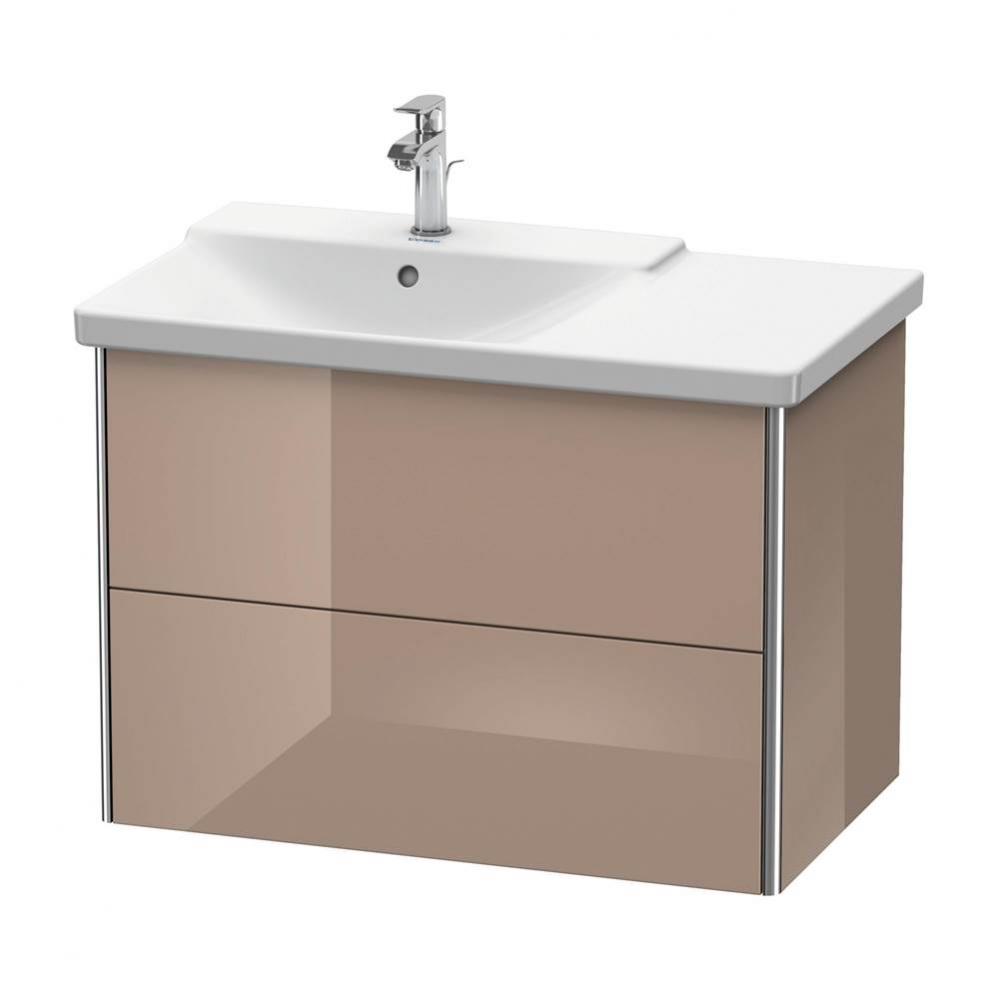 Duravit XSquare Vanity Unit Wall-Mounted  Cappuccino High Gloss