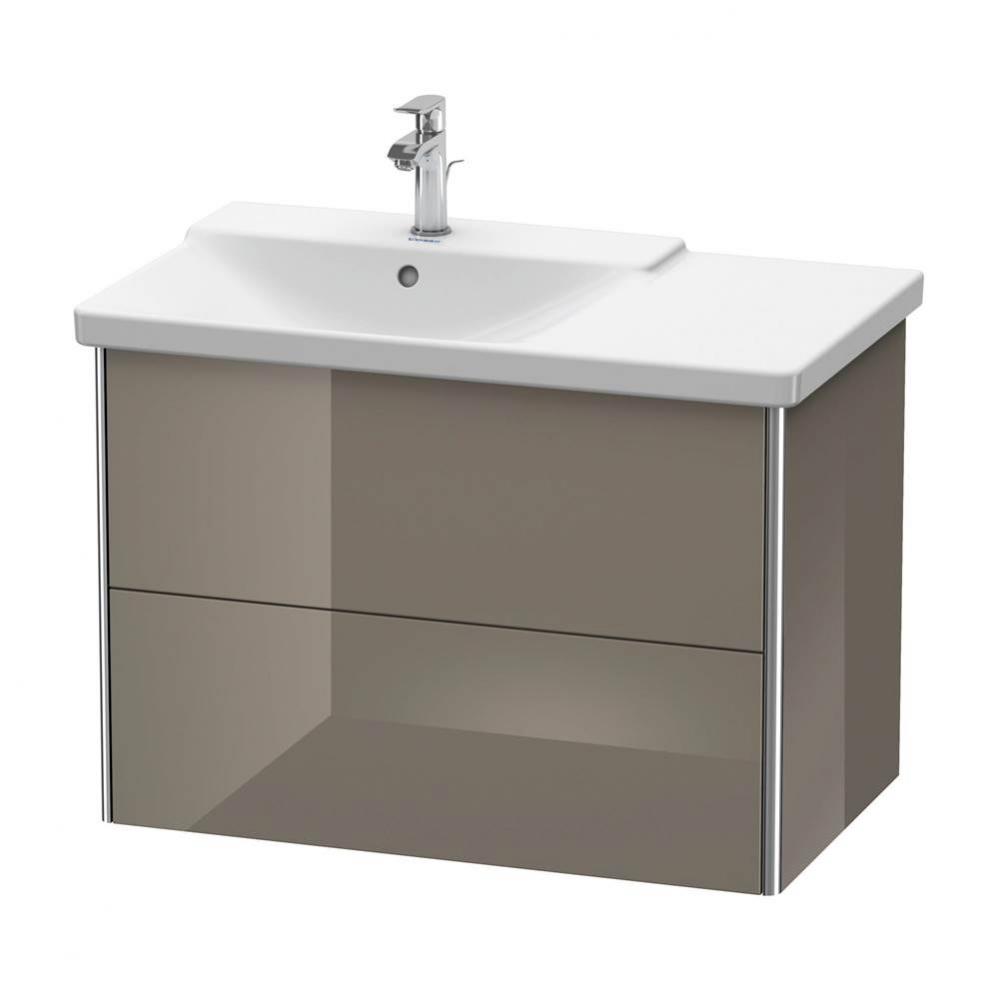 Duravit XSquare Vanity Unit Wall-Mounted  Flannel Gray High Gloss