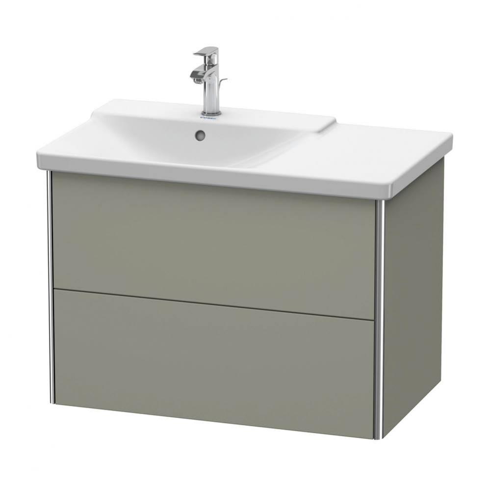 Duravit XSquare Vanity Unit Wall-Mounted  Stone Gray Satin Matte