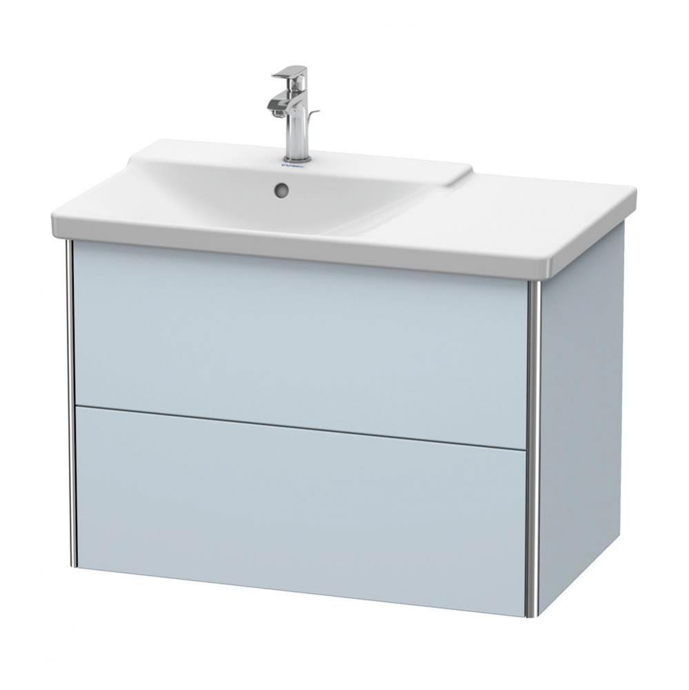 Duravit XSquare Vanity Unit Wall-Mounted  Light Blue Satin Matte