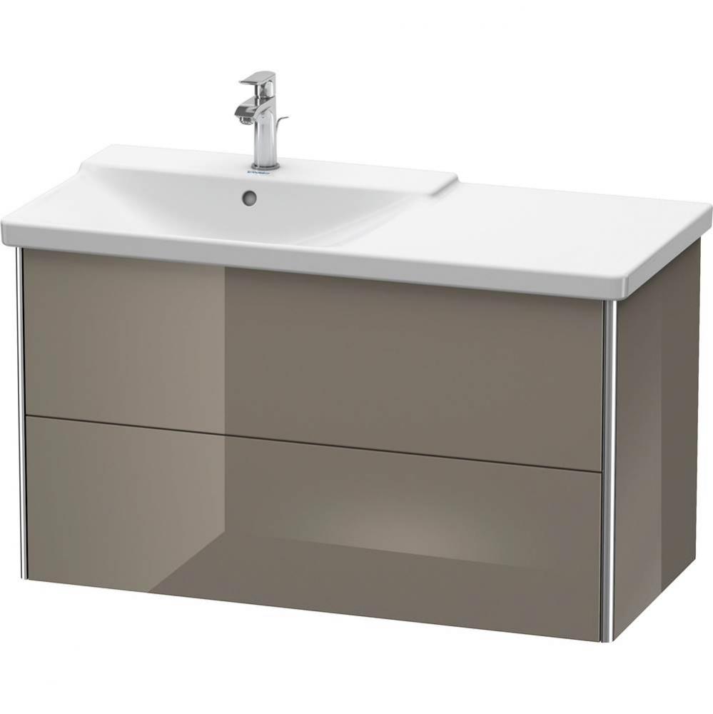 Duravit XSquare Vanity Unit Wall-Mounted  Flannel Gray High Gloss