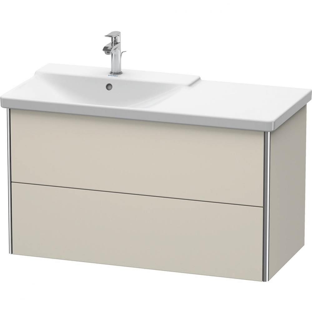 Duravit XSquare Vanity Unit Wall-Mounted  Taupe Matte