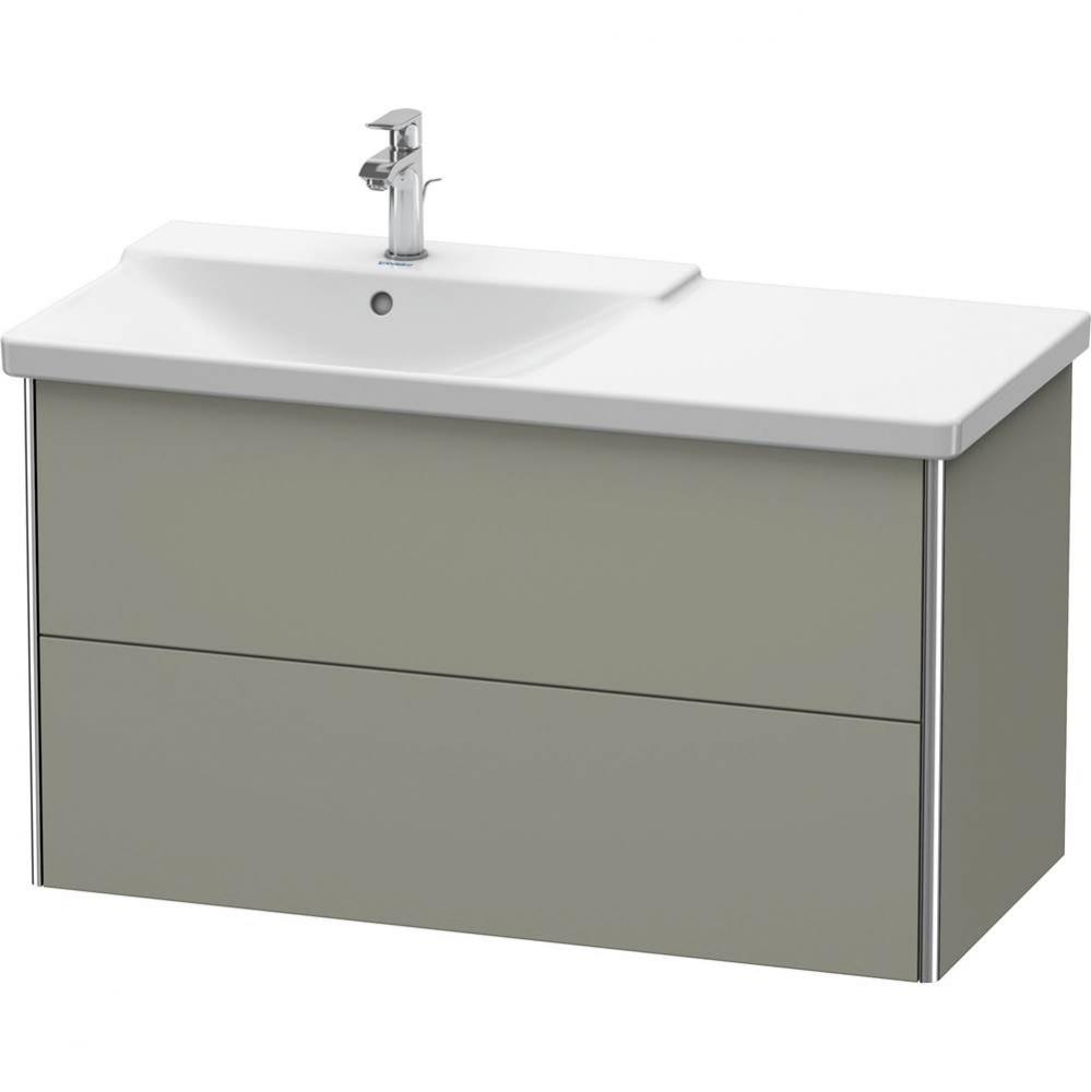 Duravit XSquare Vanity Unit Wall-Mounted  Stone Gray Satin Matte