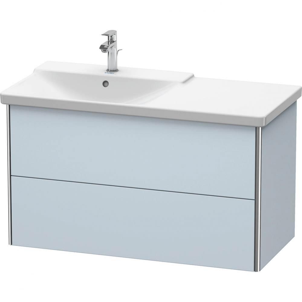 Duravit XSquare Vanity Unit Wall-Mounted  Light Blue Satin Matte