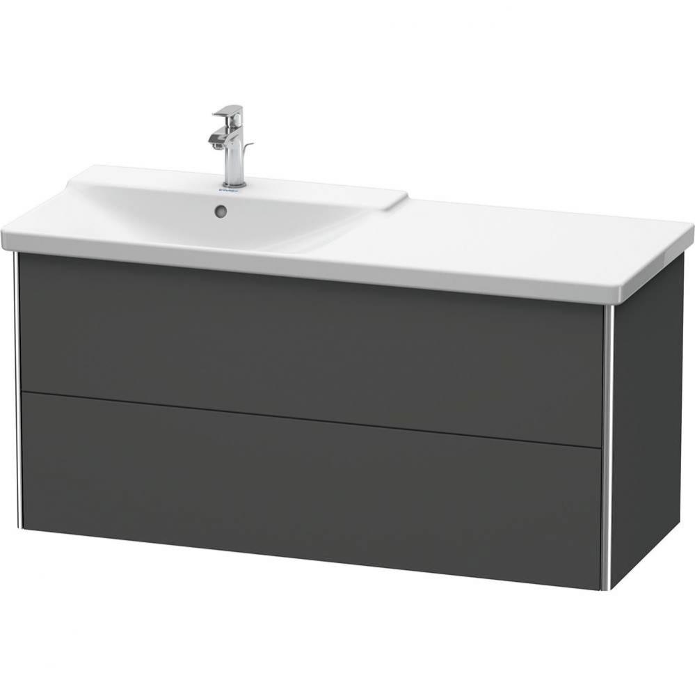 Duravit XSquare Vanity Unit Wall-Mounted  Graphite Matte