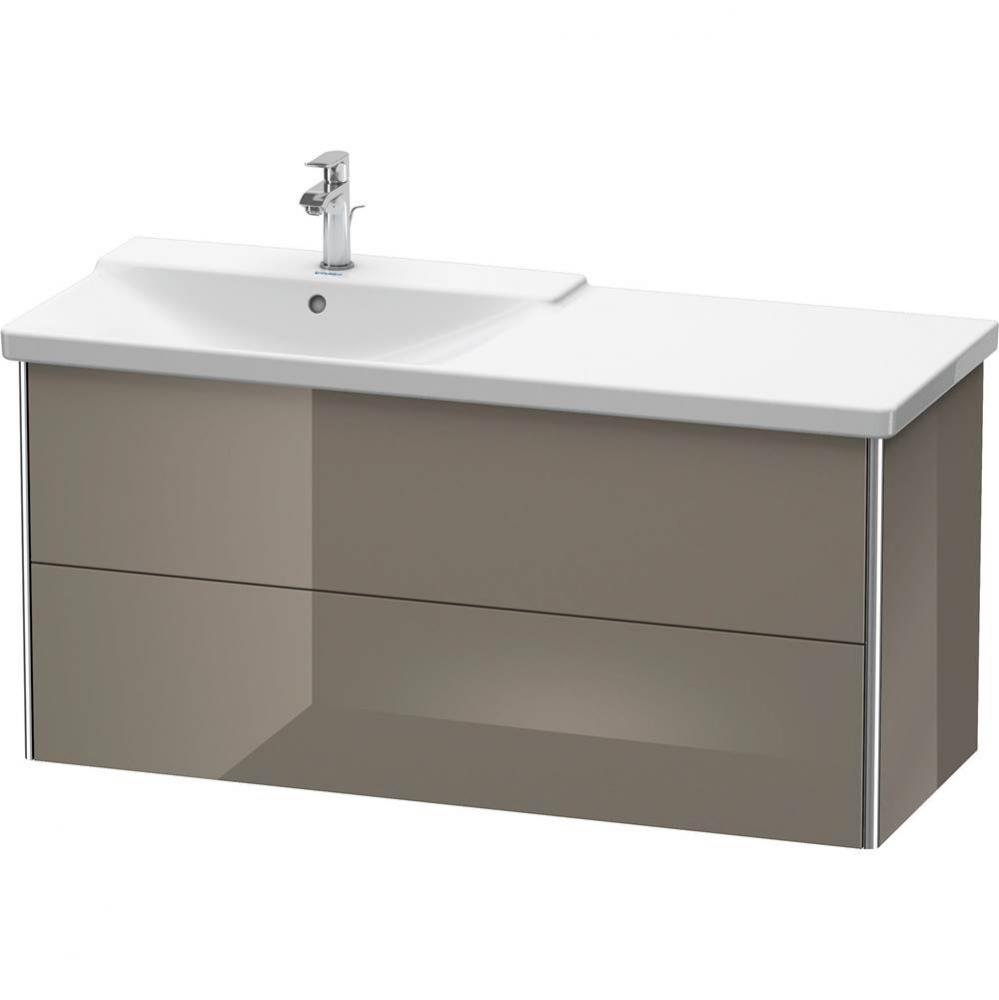 Duravit XSquare Vanity Unit Wall-Mounted  Flannel Gray High Gloss