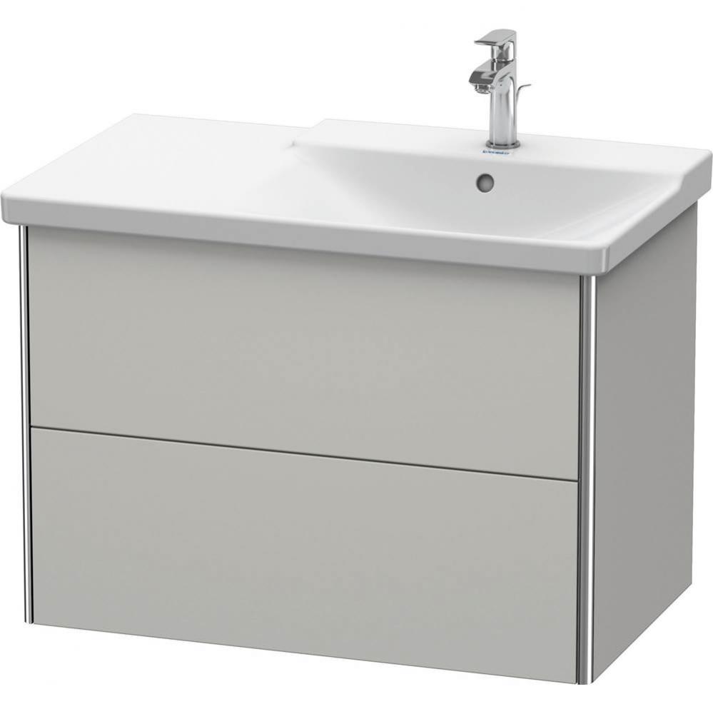 Duravit XSquare Vanity Unit Wall-Mounted  Concrete Gray Matte