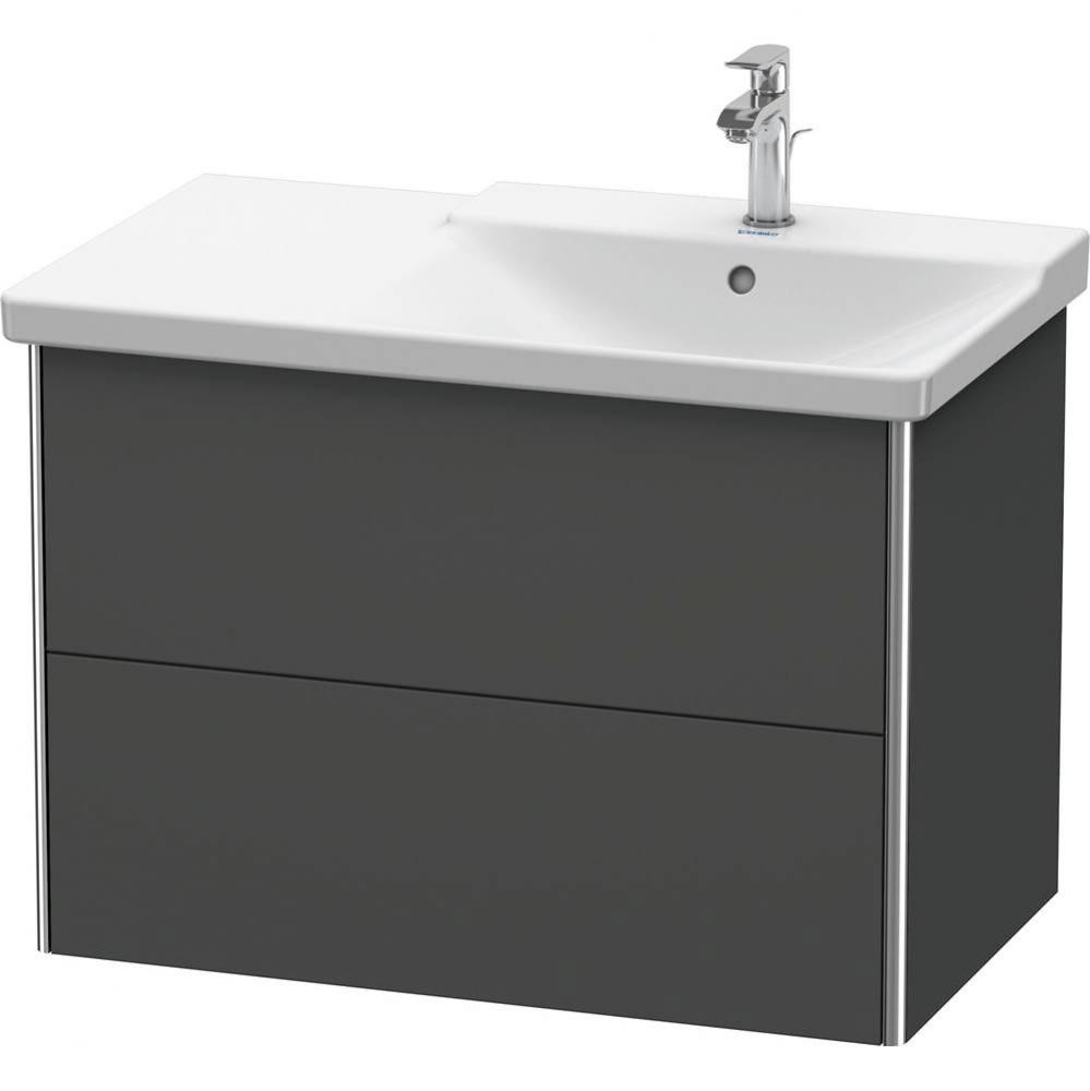 Duravit XSquare Vanity Unit Wall-Mounted  Graphite Matte