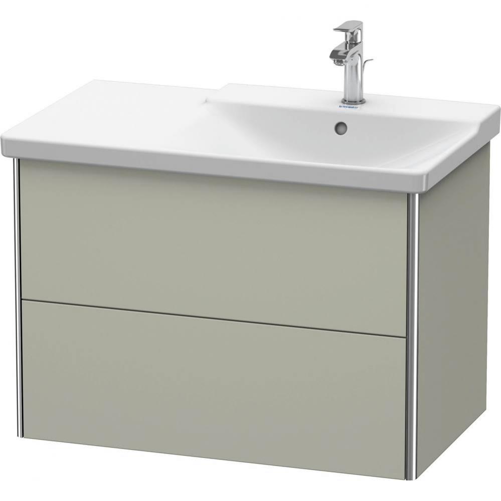 Duravit XSquare Vanity Unit Wall-Mounted  Taupe Satin Matte