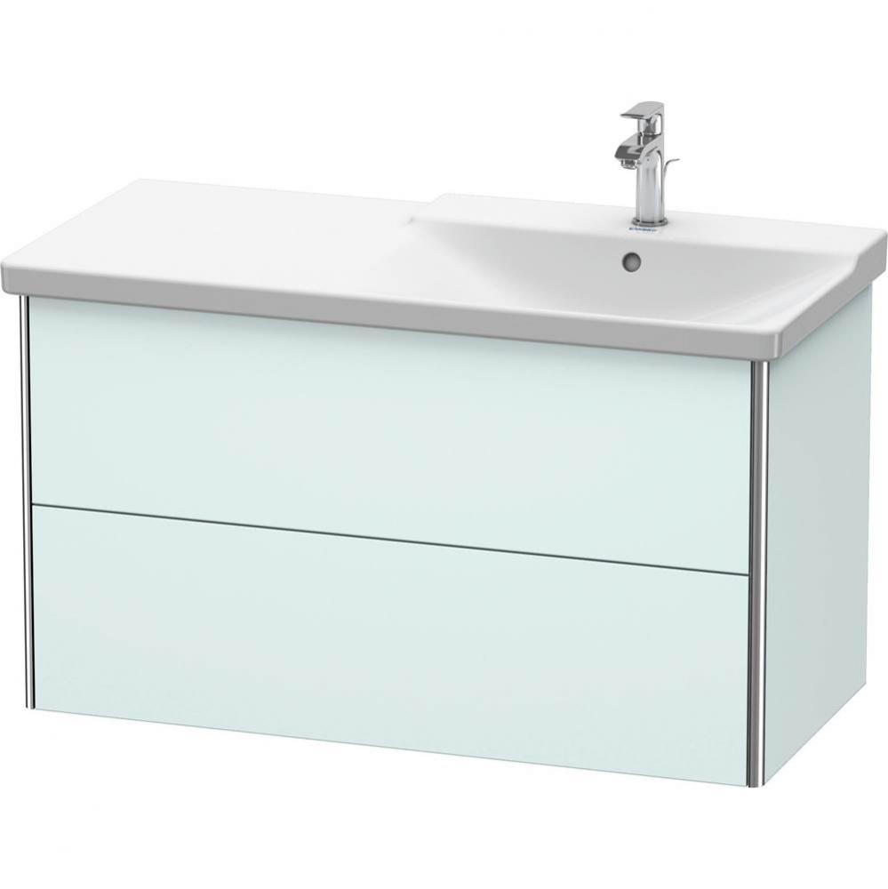 Duravit XSquare Vanity Unit Wall-Mounted  Light Blue Matte