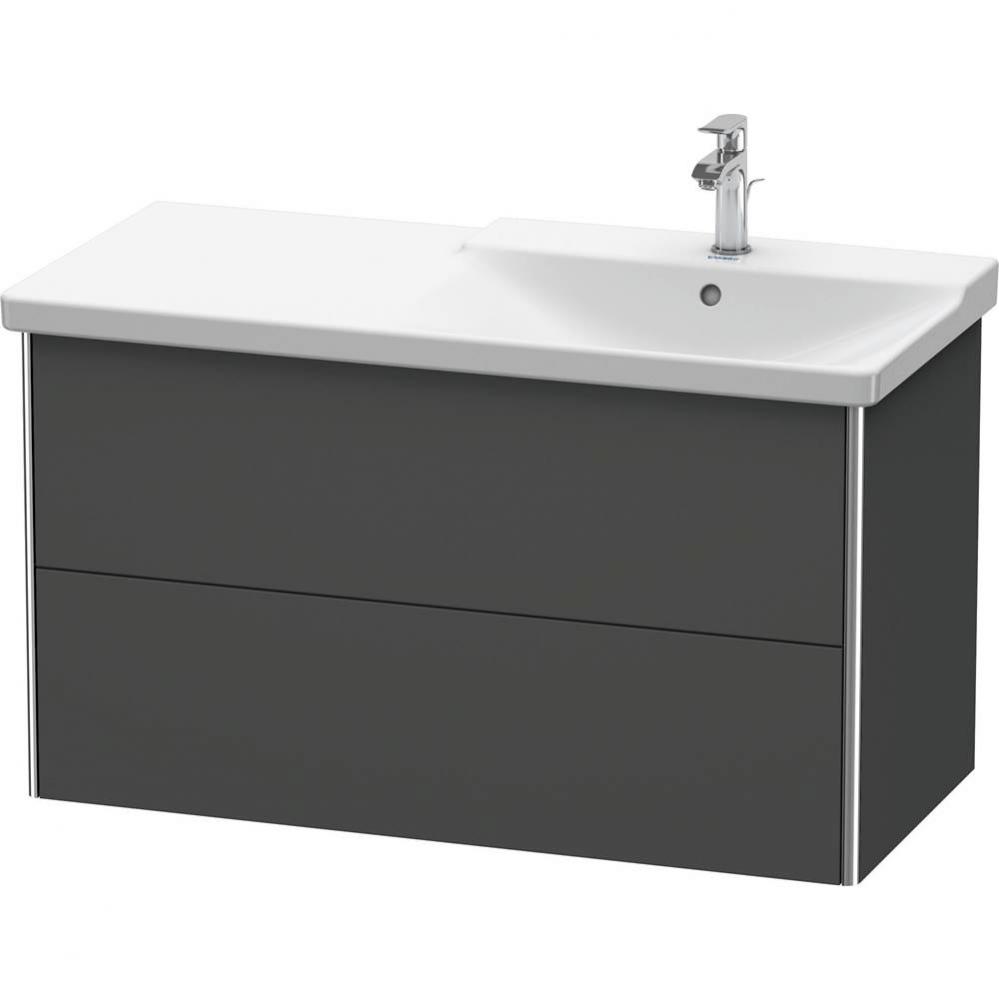 Duravit XSquare Vanity Unit Wall-Mounted  Graphite Matte