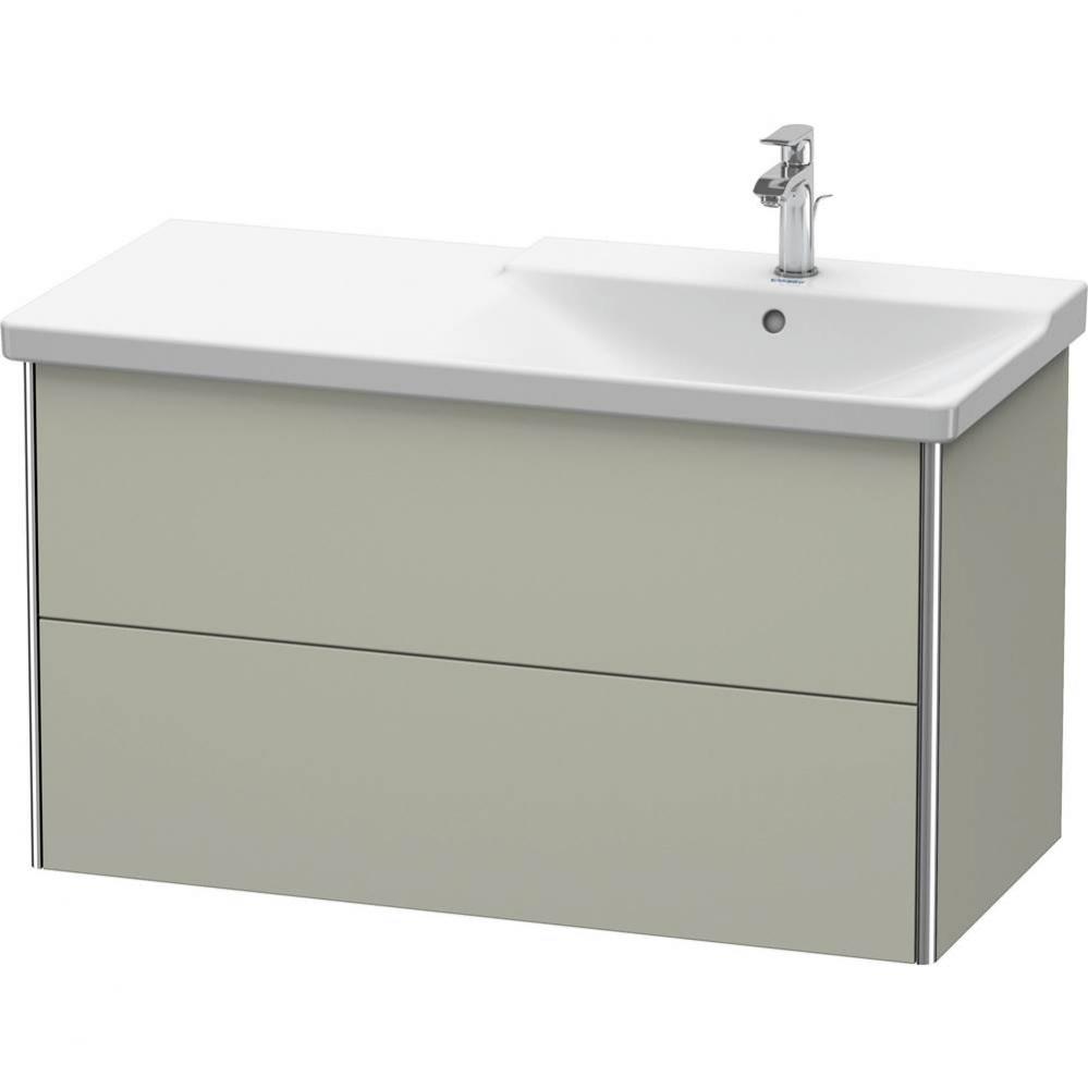 Duravit XSquare Vanity Unit Wall-Mounted  Taupe Satin Matte