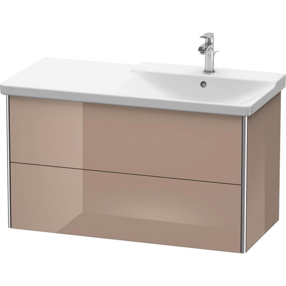 Duravit XSquare Vanity Unit Wall-Mounted  Cappuccino High Gloss