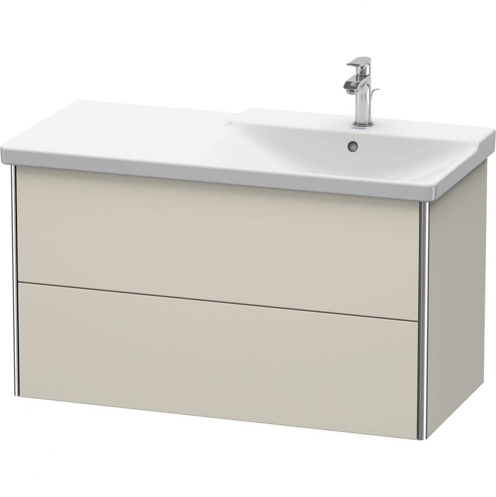 Duravit XSquare Vanity Unit Wall-Mounted  Taupe Matte