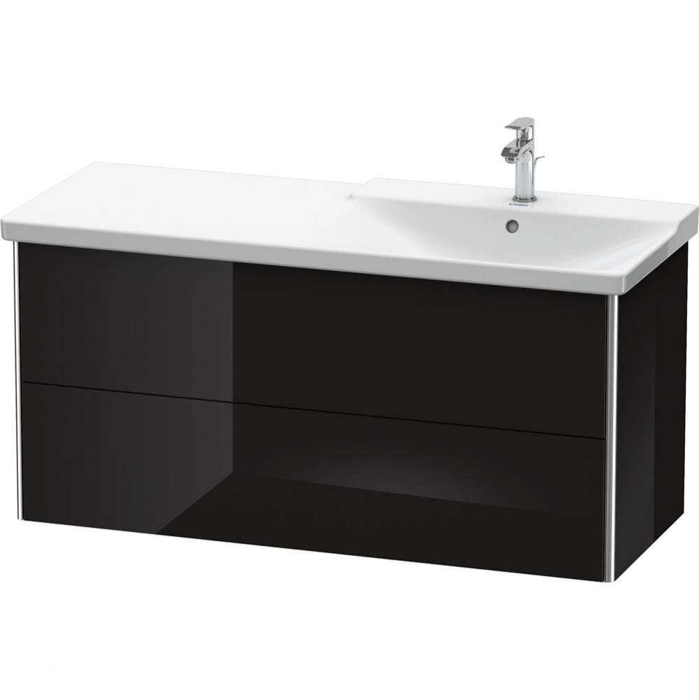 Duravit XSquare Vanity Unit Wall-Mounted  Black High Gloss