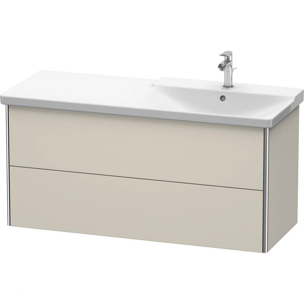 Duravit XSquare Vanity Unit Wall-Mounted  Taupe Matte