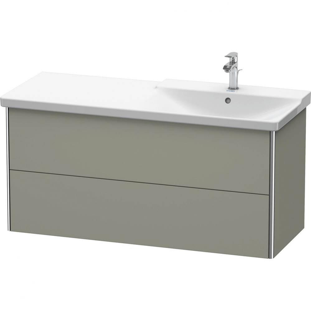 Duravit XSquare Vanity Unit Wall-Mounted  Stone Gray Satin Matte