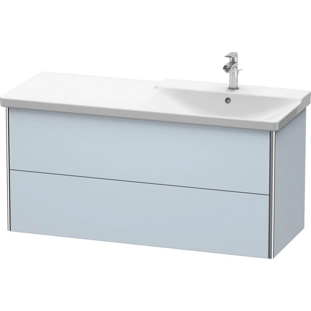 Duravit XSquare Vanity Unit Wall-Mounted  Light Blue Satin Matte