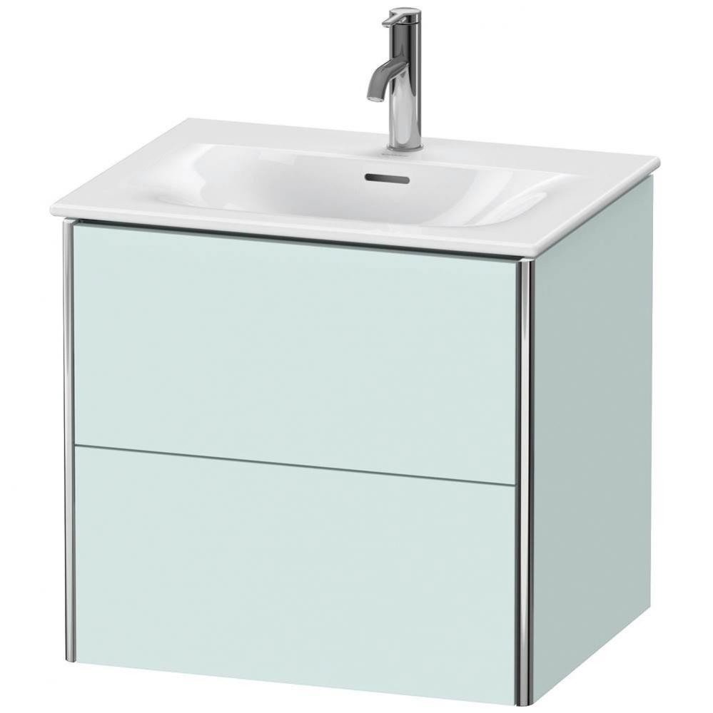 Duravit XSquare Vanity Unit Wall-Mounted  Light Blue Matte