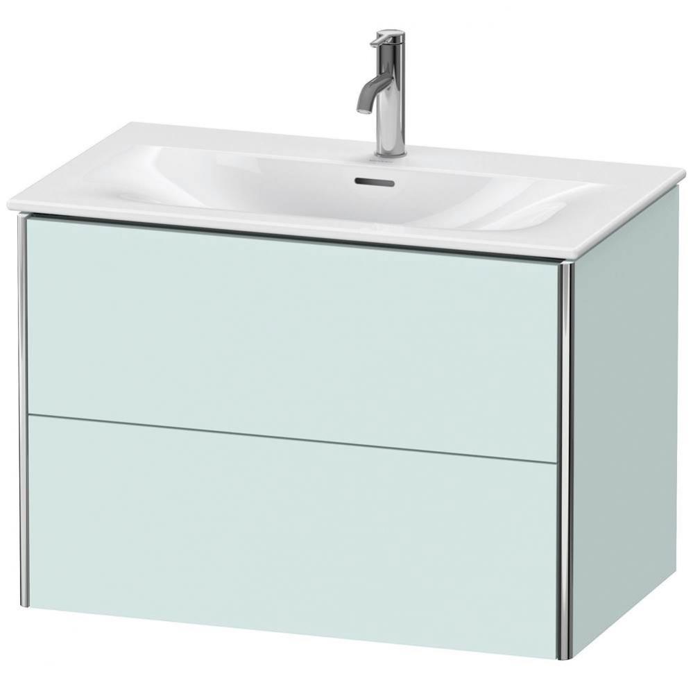 Duravit XSquare Vanity Unit Wall-Mounted  Light Blue Matte