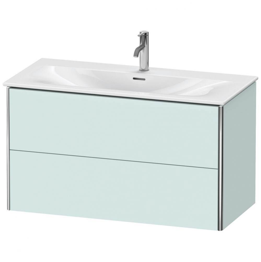 Duravit XSquare Vanity Unit Wall-Mounted  Light Blue Matte